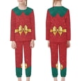 thumbnail image 3 of FKELYI Children Pajama Size 7-8 Years Leisure Glitter Christmas Star Kids Sleepwear Girls 2-Pack Breathable Party Kids Pj Pants, 3 of 5