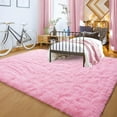 thumbnail image 7 of YJ.GWL Soft Area Rugs for Bedroom Living Room Plush Fluffy Rug Shag Indoor Modern Carpet Home Decor,8'x10',Pink, 7 of 7