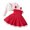 D200/Red, variant on Afdoent Girls Clothes Fashion Velvet Toddler And Little Girls Dress With Jacket Winter Christmas Party Outfit For Children Festive Two Piece 12-24 Months