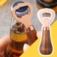 thumbnail image 2 of ¡Liquidación! Abrebotellas y abrelatas de madera para el hogar, con mango de madera maciza, color oro rosa, creativo abrebotellas vertical de acero inoxidable, práctico y práctico accesorio para, 2 of 8