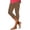 Khaki, variant on frariair Contemporary Cropped Leggings With Floral Cutouts High Waisted Yoga Pants For Women Lightweight Comfort Wear Bright Blue