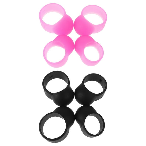 Raindrops 8Pcs Drum Finger Picks Silicone Covers for Hand Pan and Tongue Drum Comfortable Fit