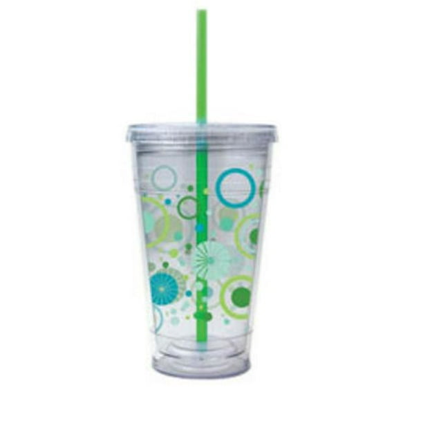 Cool Gear 1211 20oz. Eco2Go Chiller Cup with Graphics and Color Straw