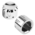 thumbnail image 2 of Front Axle Cover , Nut Cover Front Axle 2pcs Front Axle Nut Cover Black Front  Durability Front Axle Skull Cover  For Man For Car, 2 of 8