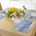 thumbnail image 4 of Ambesonne Winter Place Mats Set of 4, Alps White Wilderness, Standard Size, White Blue, 4 of 6
