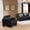 Black, variant on KB 2053BR-C 39 x 40 x 37 in. Living Room Chair - Brown