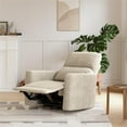 thumbnail image 4 of DHP Lukas Swivel Recliner Chair, Cream Corduroy, 4 of 25