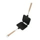 thumbnail image 3 of Sartén de doble cara, sartén para sándwich de aleación de aluminio con 2 asas de madera desmontables para fiesta en casa y restaurante, 3 of 10