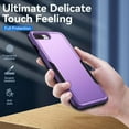 thumbnail image 6 of Heavy Duty Phone Case Designed for Apple iPhone 8 Plus,7 Plus Case with 1Pc Tempered Glass Screen Protector, Shockproof Dropproof Anti-Scratch Phone Case Cover for Apple iPhone 8 Plus,7 Plus,Purple, 6 of 6