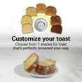 thumbnail image 4 of Hamilton Beach 2-Slice Toaster with Extra-Wide Slots, Toast Boost, and Removable Crumb Tray, White, 4 of 9