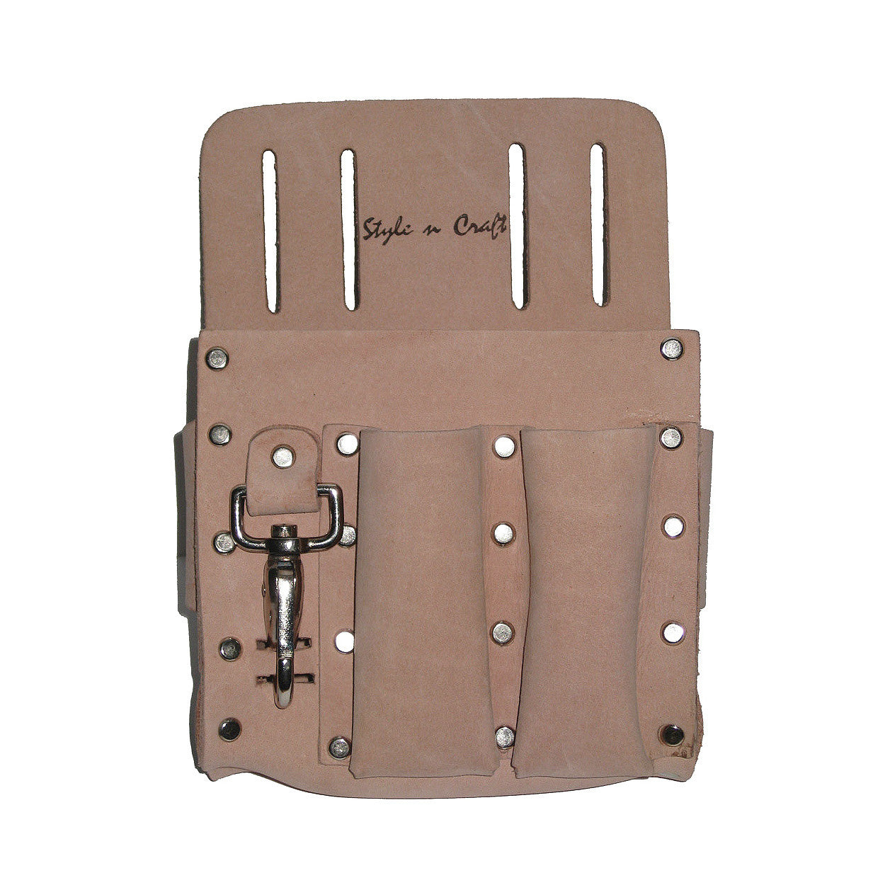 94126 - 5 Pocket Electrician's Tool Pouch in Heavy Top Grain Leather
