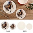 thumbnail image 4 of Horse and Person Trivet Mats Pot Holders Cotton Woven Non-Slip Heat Resistant for Hot Pots Pans Pats for Cooking Baking Set of 2, 4 of 7