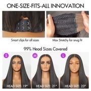 LUVME All-Day Comfort™ Wig 200% Density Voluminous Loose Body Wave Glueless Minimalist HD Lace Wig Pre-Cut Lace 12 Brown Higlight 1 pc for Woman