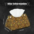 thumbnail image 4 of Kdxio Vintage Sunflower and Corn Autumn Print Tissue Box Cover,Modern PU Leather Rectangular Tissue Box Holder for Bathroom Living Room Bedroom Office Desk Car Home, 4 of 6