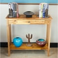 thumbnail image 5 of Casual Contemporary Living Solid Acacia Console Table with Drawer & Bottom Shelf- Natural, 5 of 6