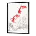 thumbnail image 3 of Designart 'Ancient Gold Fishes' Nautical & Coastal Framed Canvas Wall Art Print, 3 of 5