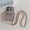 Purple, variant on Stylish wallet shoulder strap metal chain phone case for iPhone 16 Pro Max 15pro 14 13 12 Lady leather card holder cover