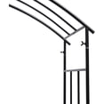 thumbnail image 3 of Miumaeov Wedding Arch Metal Garden Arbor Arch Wedding Decorations Arch Frame Outdoor & Indoor Garden Arch Arbor Black for Climbing Plant Wedding Party (90.55inch), 3 of 9