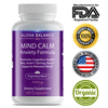 Mind Calm - Anxiety and Stress Relief Organic Formula - Vegan Supplement for Positive and Calm Mood with Ashwagandha, L-Theanine, Rhodiola by Aloha Balance
