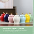 thumbnail image 6 of Sealed Ceramic Tea Jar Kitchen Storage Box Exquisite Shaped Container with Lid 70ml, 6 of 6