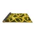 thumbnail image 2 of Ahgly Company Indoor Rectangle Abstract Yellow Modern Area Rugs, 2' x 4', 2 of 4