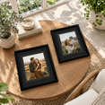 Float Mat Frame 11x14 Double Floating Mat Wood Picture Frame Display 8x10 With Black 8 ...