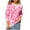 Pink, variant on Women's Plush Sweaters Flower Long Sleeve Oversized Crewneck Pullover Tops Color Block Fashion 2025