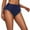 Navy, variant on Summer Clearance Pitauce Womens High Waisted Full Coverage Bikini Bottoms Tummy Control Ruched Swimsuit Bottoms Tie Side Dtawstring Bathing Suit Swim Bottom