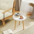 thumbnail image 4 of Costway Table d'Appoint Ronde Canapé Table Basse Bout de Canapé Table d'Accent Table de Nuit Mobilier pour la Maison, 4 of 9