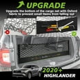 thumbnail image 3 of Truck Bed Cargo Net Compatible with Pickup Truck Bed Organizer Stretchable 4'x4' to 7'x7' High Elastic Heavy Duty Upgraded Reinforced Storage Net with 10 Metal Carabiners (Single Layer), 3 of 7