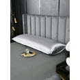 thumbnail image 5 of Move Over Grey Satin Body Pillowcase, Silky Body Pillow Cover 20x54 inch, Satin Microfiber Pillow Case, 5 of 8