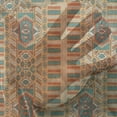 thumbnail image 3 of Tribal Tulle Curtains with Rod Pocket, Secret Tribe Pattern in Bohemian Style, Sheer Drape for Wedding Party 2 Panels, 7 Sizes, Apricot Orange and Teal, by Ambesonne, 3 of 3