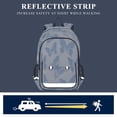 thumbnail image 5 of FORMRS Unisex School Backpack 17" Student Travel Bag with Laptop Compartment, Blue Butterfly, 5 of 7