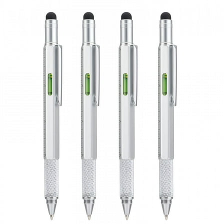 FACEGA 4PCS Stocking Stuffers for Men,6 in 1 Multi Tool Pen,Gifts for Men,Cool Gadgets Tools for Men,Men's Gifts for Him,Birthday Gifts for Dad,Husband