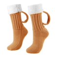 thumbnail image 2 of Beer Mug Socks with Handles Men Novelty Christmas Medieval Brewboot Mug Socks 9.06in Acrylic Sherpa Fleece Funny Holiday Socks for Women Adults Gifts, 2 of 4