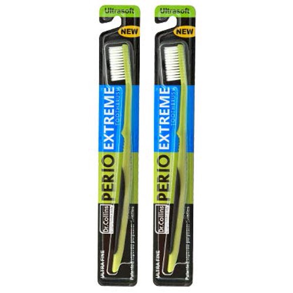 Cepillo de dientes Dr. Collins Perio Extreme Ultra Soft Pack de 2