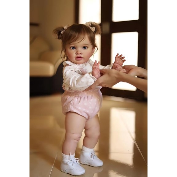 Muñeca Reborn TERABITHIA, 66 cm, cuerpo suave, realista, para niña