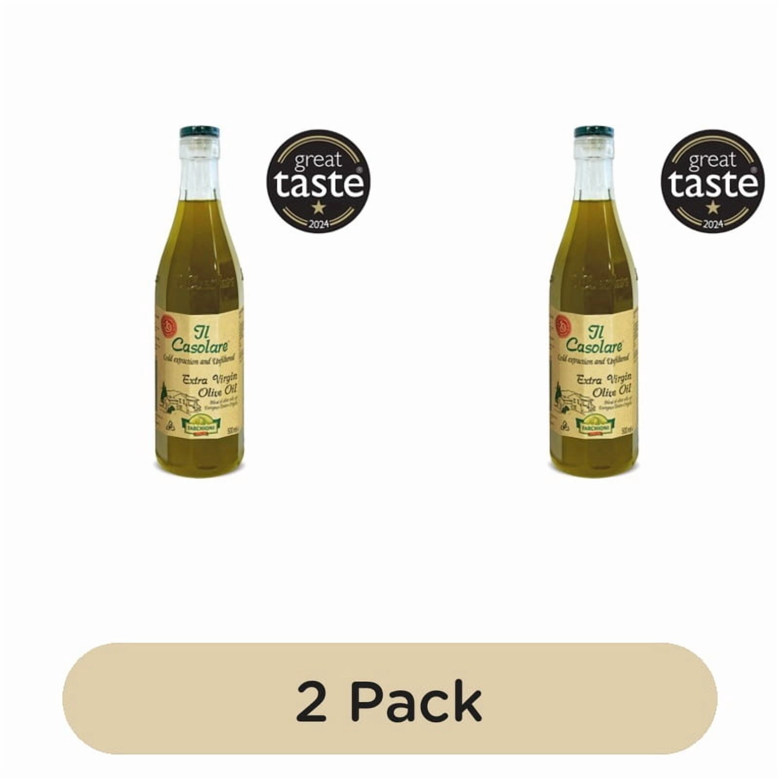 Il Casolare Unfiltered Extra Virgin Olive Oil 500ml, British Import (Pack of 2)