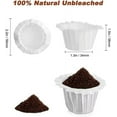 thumbnail image 2 of Disposable Paper Coffee Filters, Paper Filters for Keurig Single Brewer Reusable Cups, K-cup Coffee Pods, Fits All Brands Reusable K Cups, 2 of 6
