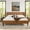 Tan+Brown, variant on Handmade Olive Velvet Queen Bed, Exceptional Quality And Style Headboard Platform Made Of Solid Birch Hardwood,