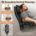 thumbnail image 4 of Qusaphy Big and Tall 800lbs Ergonomic Office Chair Heated massage chair, reclining high-back chair, Footrest & BIFMA Certified Heavy-Duty Support Black, 4 of 9