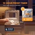 thumbnail image 4 of Atilioo Automatic Bread Maker Machine, 21‑in‑1 Multi‑Function, LCD Display Programmable Timer, Stainless Steel Compact, Up to 2 lbs Capacity, 3 Crust Colors, Silver, 4 of 8