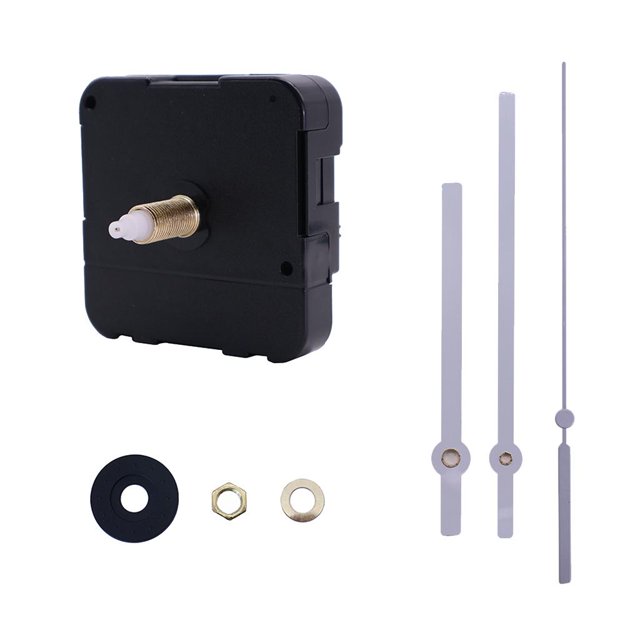Juego de Piezas de Repuesto de Mano de Mecanismo de Movimiento de de Reloj de Pared de Bricoje rgo - punteros bncos, 56x56x16.3mm Sunnimix Movimiento de reloj de pared de cuarzo