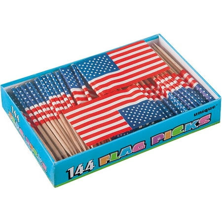 American Flag Picks, 144ct