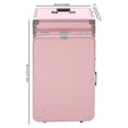 thumbnail image 2 of Makeup Train Case Travel Cosmetic Trolley Organizer Rolling Manicure Desk Light, 2 of 13