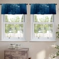 thumbnail image 2 of LALILO Kitchen Curtain Valance Water Water Aqua Aquatic Rod Pocket Window Curtain 52"x 18" Set of 2, 2 of 5