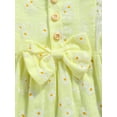 thumbnail image 6 of Seyurigaoka Baby Long Sleeve Dress with Bow Headband Daisy Print Ruffle, 6 of 6