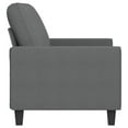 thumbnail image 2 of vidaXL 2-Seater Sofa Dark Grey 140 cm Fabric, 2 of 5