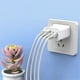 thumbnail image 3 of Cargador GaN 2 en 1 de 120 W, módulo de carga rápida con 2 puertos tipo C y 2 puertos USB, adaptador de carga rápida para teléfono, tableta, portátil, enchufe de pared., 3 of 5