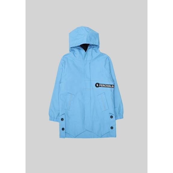 Hooded Sky Blue Parka Jacket
